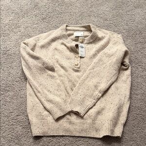 Abercrombie & Fitch Cream Knit Sweater